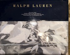 RALPH LAUREN AVERY 1pc KING DUVET COVER CHARCOAL HEATHER BNIP 500 BEAUTIFUL