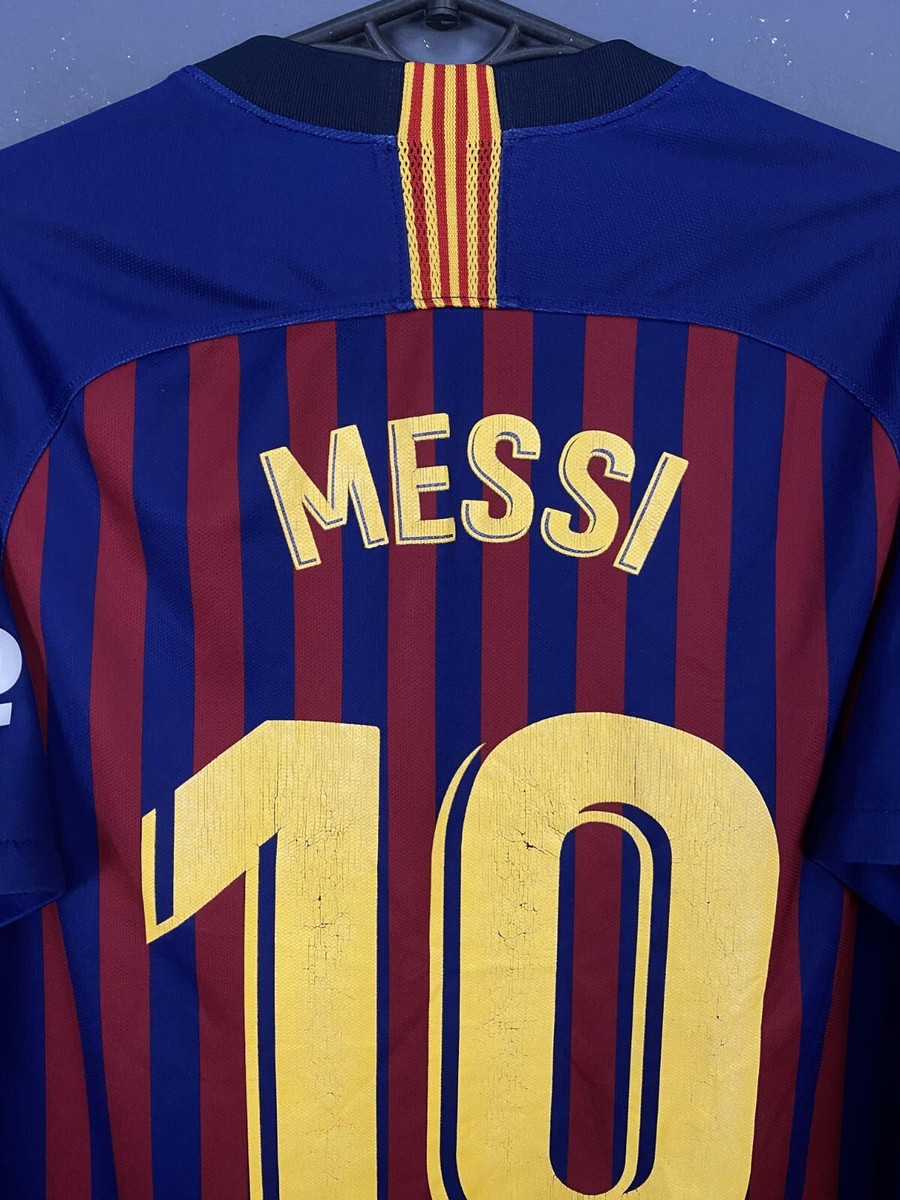 MENS MESSI 10 FC BARCELONA 2018/2019 FOOTBALL SOCCER SHIRT