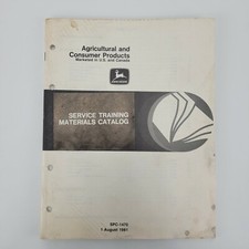 John Deere Agricultural & Consumer Products Service Training Materials Catalog