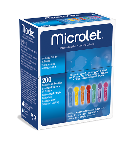 Microlet 28g Coloured Lancets X 200 for sale online eBay