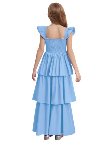 Girls Maxi Dress Vintage Charm Party Dress Ankle Length Sweet Cute Casual Gown - Picture 53 of 71