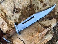 BEAUTIFUL CUSTOM HANDMADE 15 INCHES LONG IN HIGH CARBON STEEL HUNTING KNIFE