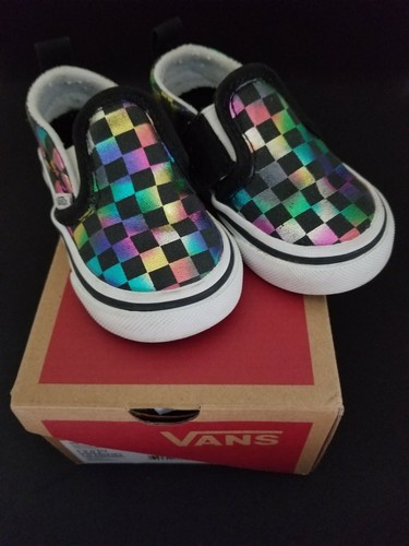 black iridescent vans