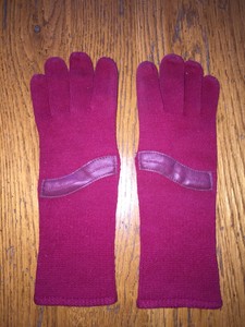 women's knit gloves with leather palms