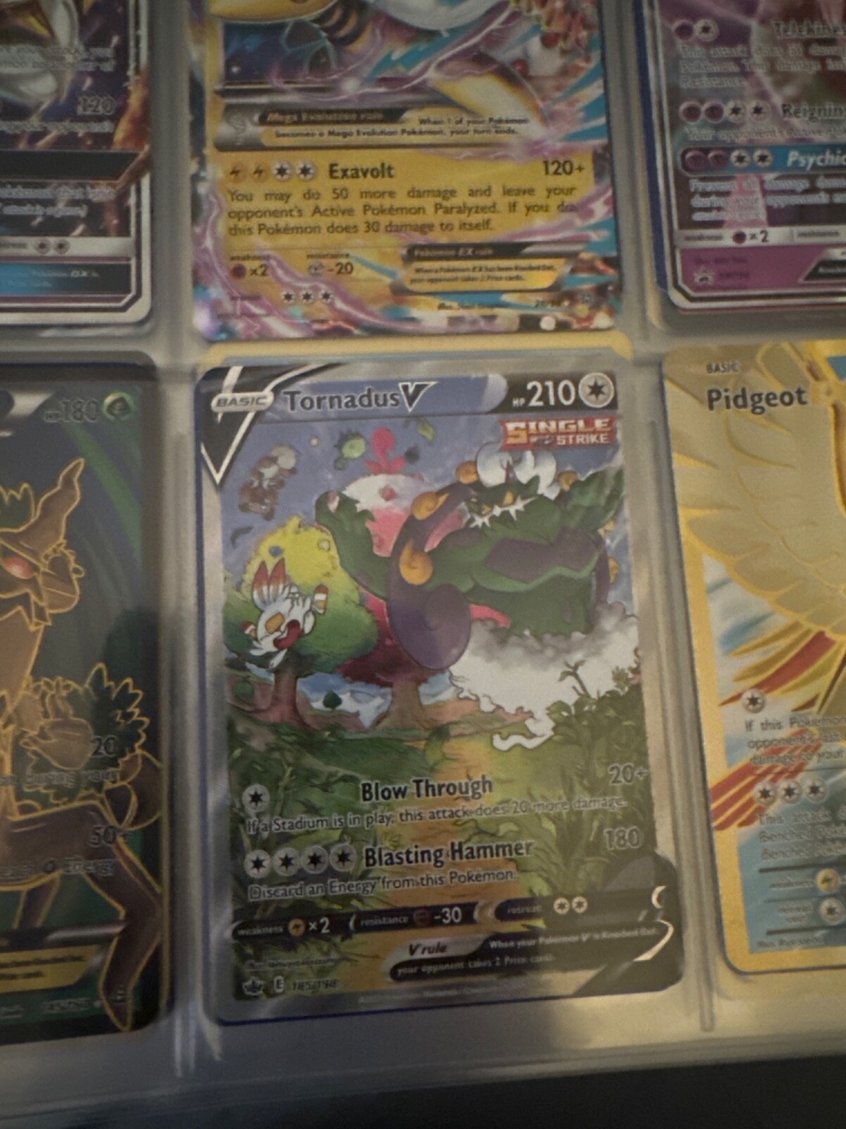 2021 POKEMON CHILLING REIGN TORNADUS V FULL ART #185 PSA 10!