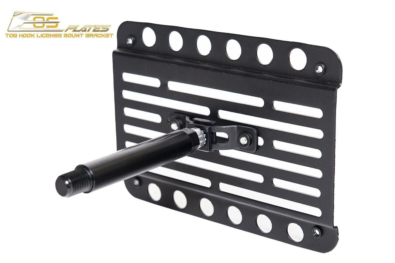 Fit 08-19 Maserati Gran Turismo Front Tow Hook Mount License Relocator Bracket