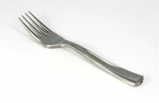 Mini Stainless Steel Fork Cutlery Tasking Sabert Mozaïk Food Kitchen Table x 100