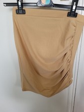 Boohoo Beige Asymmetric Skirt - Size 8 NEVER WORN
