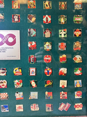 Coca Cola Centennial Celebration 101 Pin Series 1886-1986 Set Coke