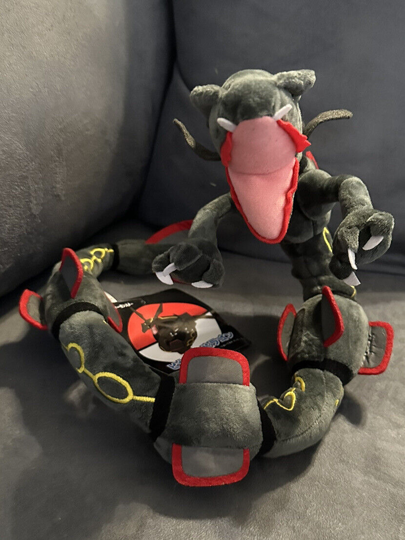 Pokemon Center Shiny Black Rayquaza Posable 29” Plush