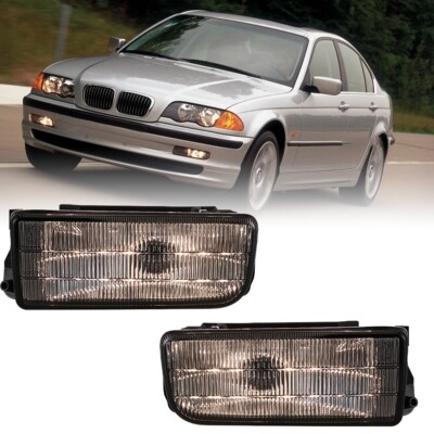 Pairs For 1992-1998 1999 BMW 3 Series E36 M3 Driving Fog Lights Clear Glass Lens