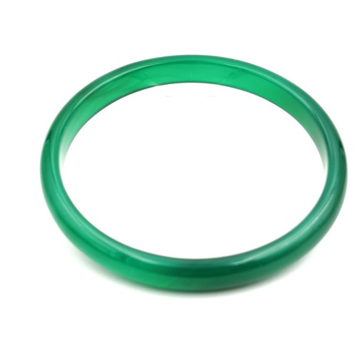 White Multicolor Natural Ice Chalcedony Agate Jade Round Women Bangle Bracelet - Picture 27 of 58