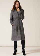 Phase Eight - tess Tweed Belted Coat Brand New With Tags Size 16
