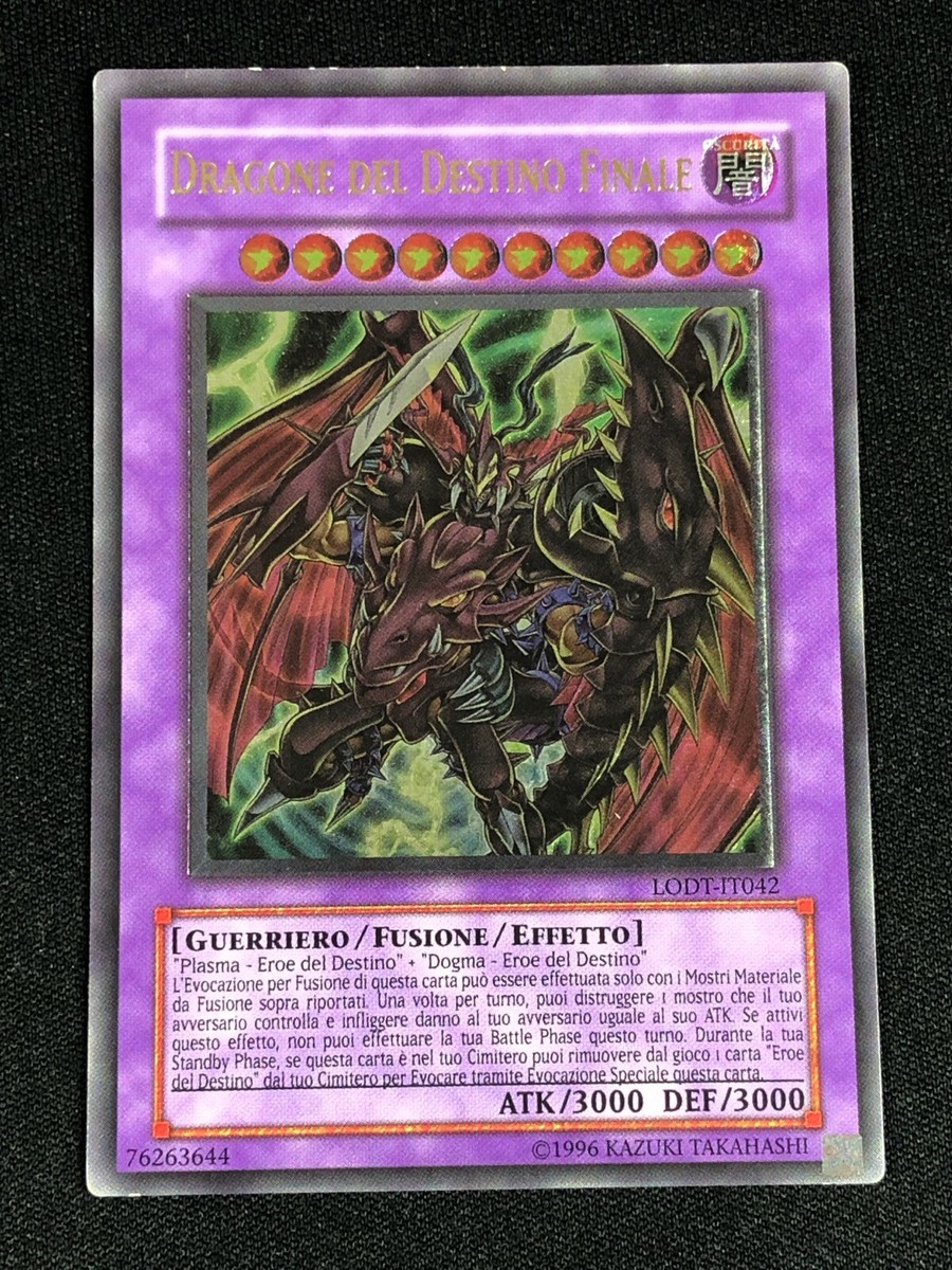 YUGIOH DESTINY END DRAGOONS LODT-EN042 ULTIMATE LIGHT PLAY ITALIAN