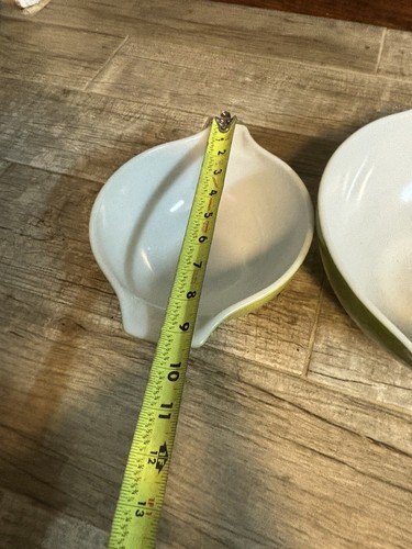 3pc Pyrex Early American Vintage Nesting Mixing Bowls Green - Picture 8 of 12