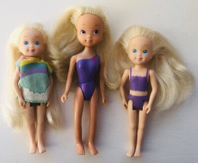 Vintage 1980 s / 1990 s Tyco Quints Cousins Dolls & Impulse Doll