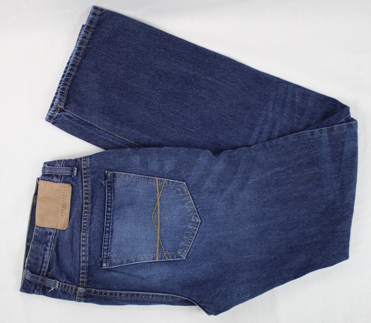 Aéropostale Men's Jeans Slim Straight 100% Cotton 32x34 (Our  measure:W33xL32)