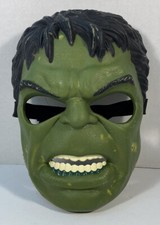 MARVEL Avengers INCREDIBLE HULK Adjustable Mask Hasbro 2011 Costume Green