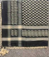 Solid Scarf Sheemagh  Palestine Style Head Neck Cotton Polyester Blend