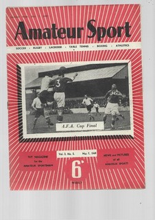 MAG 7 MAY 1949 CAMBRIDGE TOWN v WORTHING AFA CUP FINAL BECKENHAM ROMFORD ETC