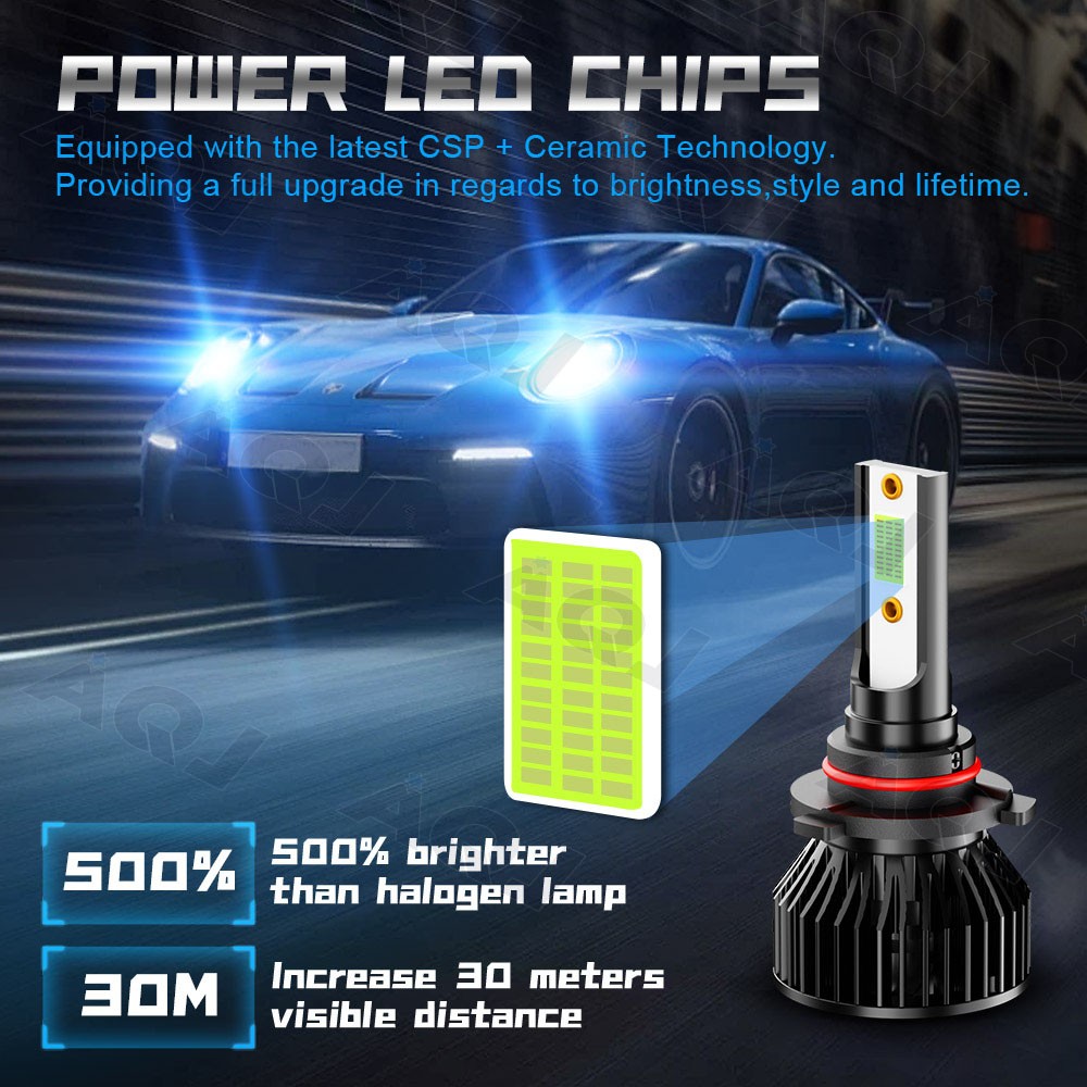 4x Ice Blue 8000k LED Headlight Bulbs Kit for Toyota Camry 1992-2006 Hi/Lo Beam