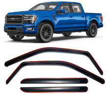 in-Channel Window Rain Guards Fits for Ford F150 2015-2025 SuperCrew,2017-2022
