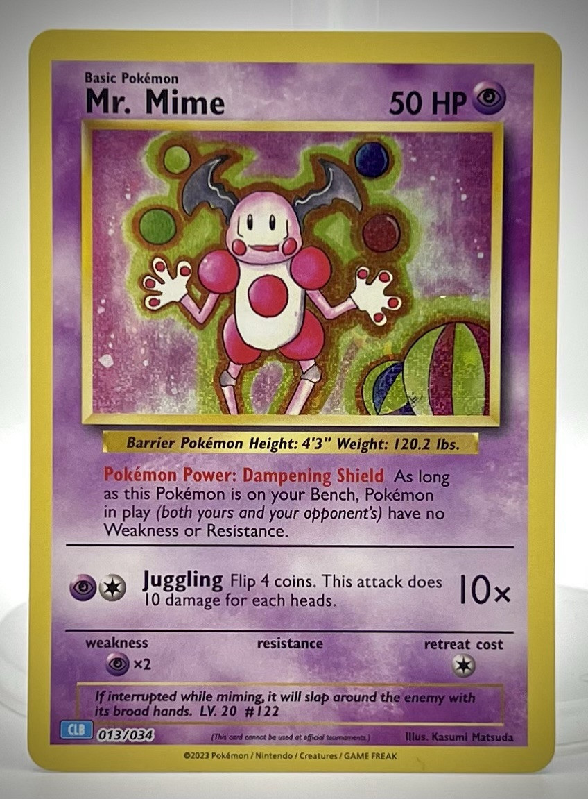 Pokemon TCG - Mr. Mime 013/034 Blastoise Deck SE Holo, 2023, EN, NM+