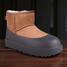 Waterproof Shoe Covers Silicone Cover Kids UGG Boots Protector Black Size 12-1