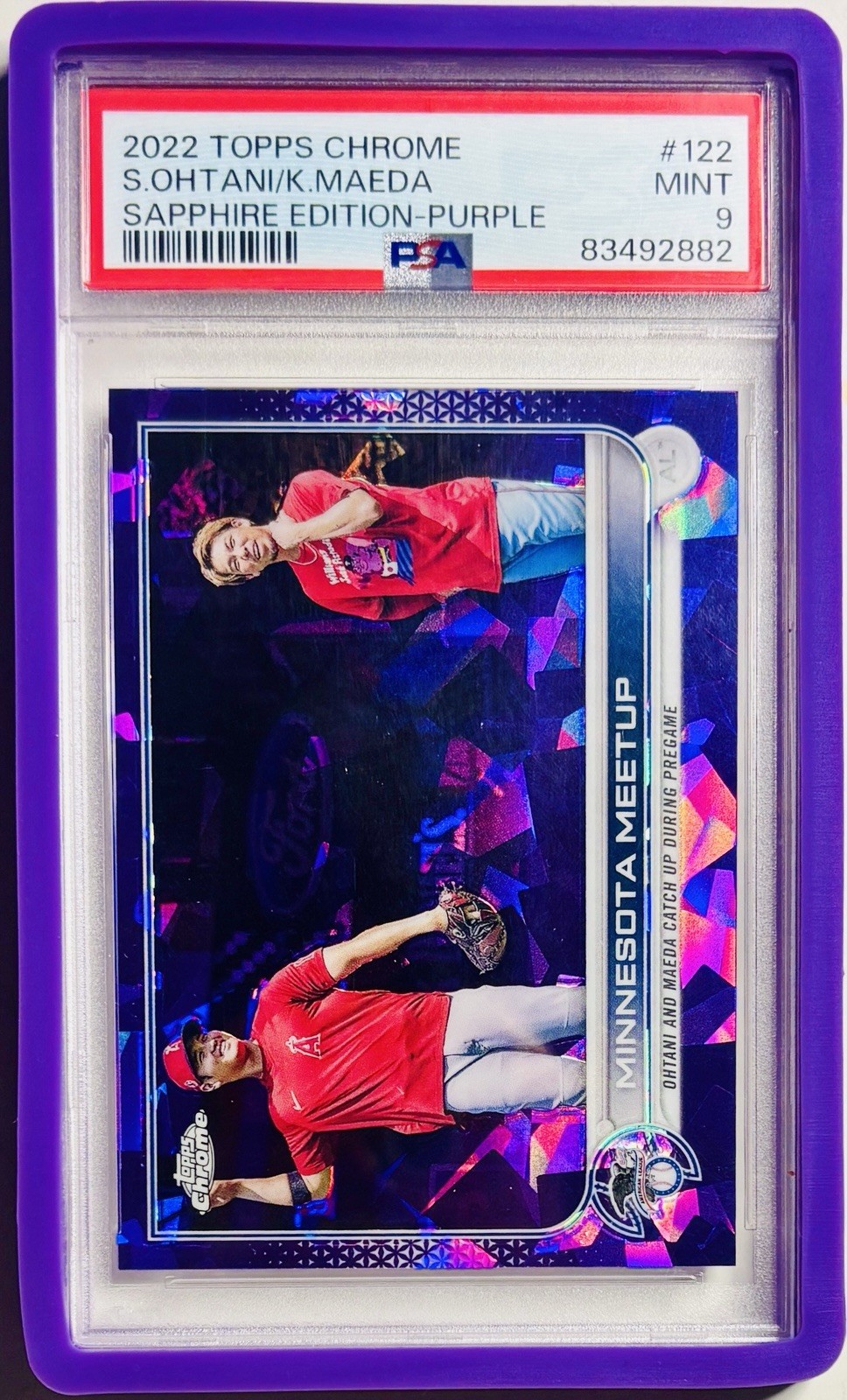 Shohei Ohtani 2022 Topps Chrome Sapphire Edition #1 Purple /10