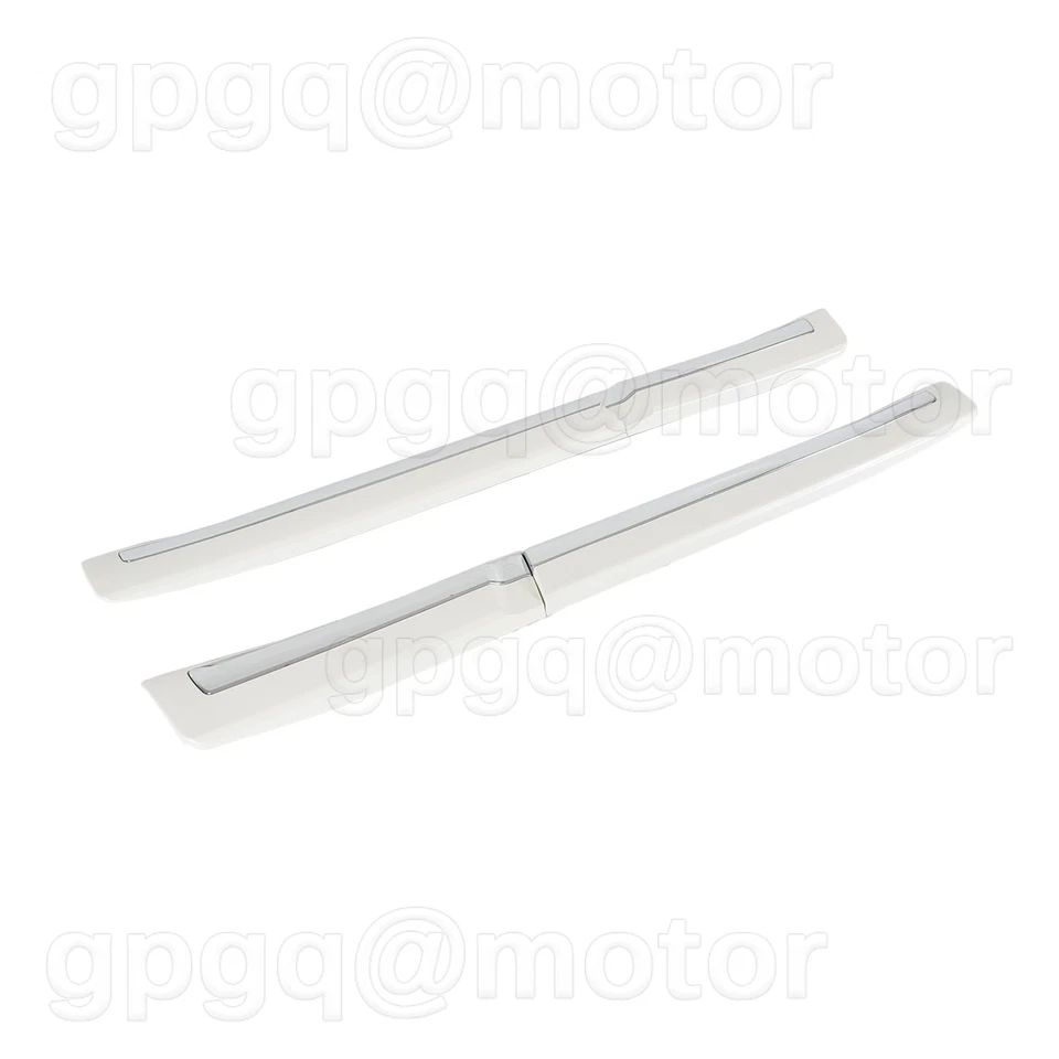 Para Toyota Land Cruiser LC200 2008-2021 Blanco Perla Carrocería Moldura Cubierta Borde Foto 4 de 4