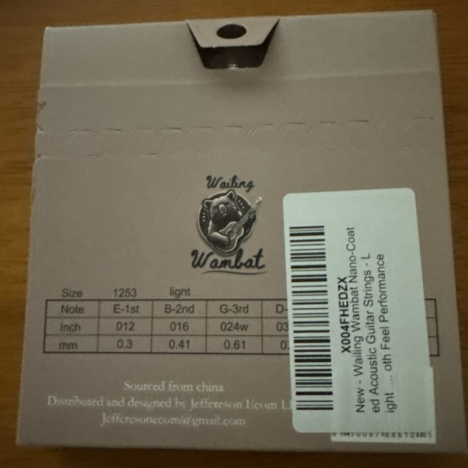 Acoustic Guitar Strings Light