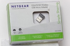 NETGEAR G54/N150 WiFi USB Micro Adapter WNA1000M   New  Open Box