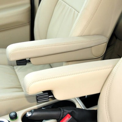 Beige Leder Sitzarmlehne Griff Deckel Abdeckung für07-15 Land Rover Freelander 2