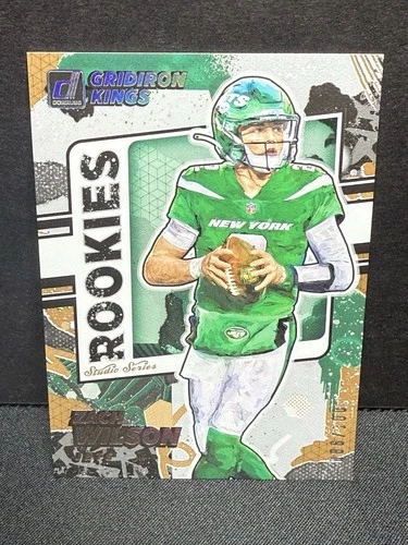 2021 Donruss Football Gridiron King #RGK-ZWI Zach Wilson /100 N.Y. Jets