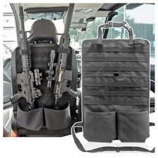 Tactical Car Seat Back Organizer, MOLLE Vehicle Seat Panel for Hunting Gear S...