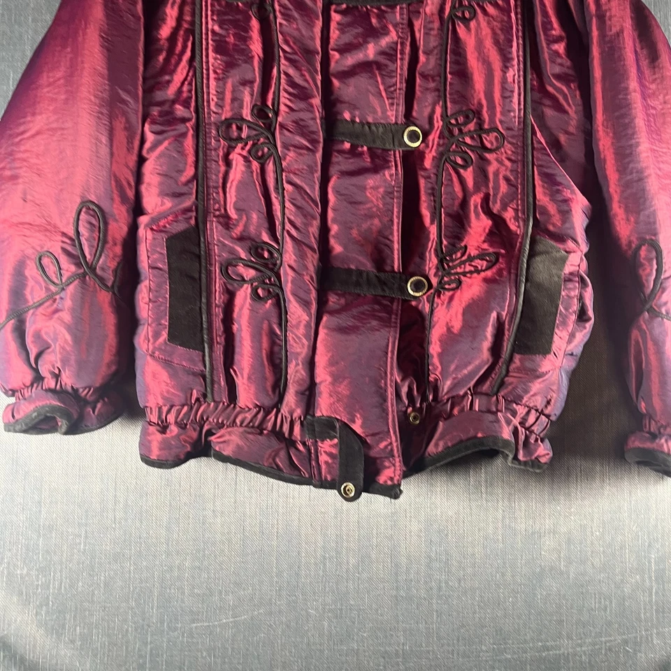 Chaqueta Rothschild Storm Stopper Niña Talla XL 16 Borgoña Acolchada De Colección Años 80 Foto 3 de 4