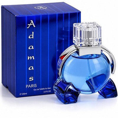Lonkoom Adamas Paris Men EDT 3.3oz 100ml Cologne Spray Sealed NIB Fresh Blue
