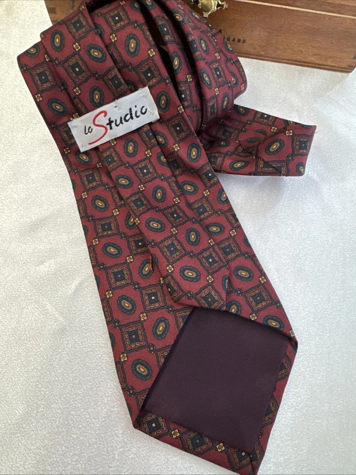 Lo studio Vintage 100% Silk Made In USA Men’s Tie. Foto 3 de 3