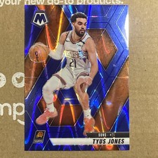 2024-25 Panini Mosaic - Tyus Jones #94 Seismic Blue Mosaic Prizm /149