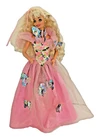 Vintage 1990’s Barbie Princess Doll With Pink Butterfly Gown