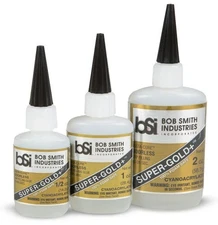 Bob Smith CA Glue Cyanoacrylate Super-Gold+™ Odorless Foam-Safe CA Various Sizes