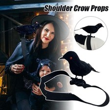 Halloween Simulation Crow Shoulder Crow with Elastic Band Cosplay Costume Props