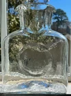 Blenko Handblown Glass Water Bottle 384 Crystal Pitcher Double Spout Marked 2007