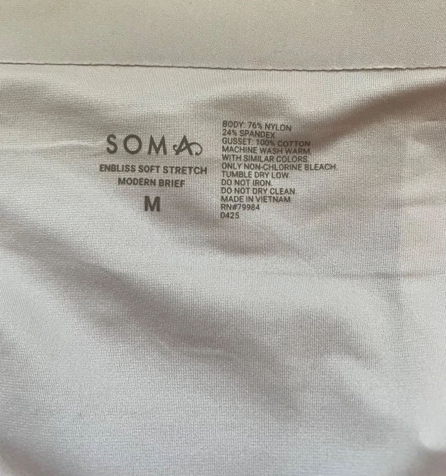 Soma Intimates NWT Enbliss Soft Stretch Modern Brief 2 pair Womens Medium Gray - Image 3 of 3