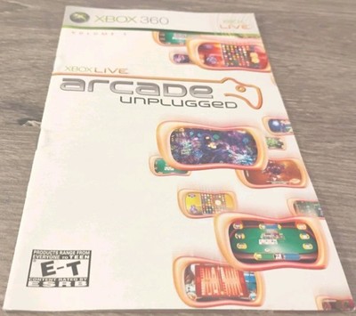 Xbox Live Arcade Unplugged Vol. 1 (Microsoft Xbox 360, 2006) Manual Only