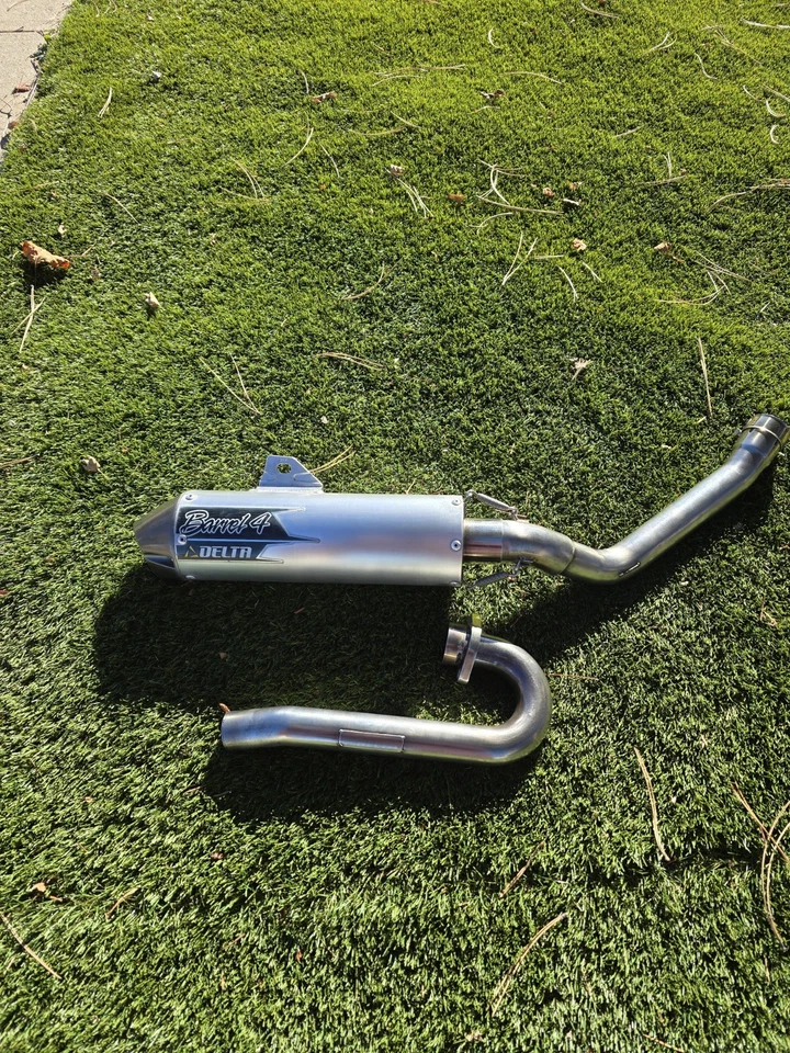 Silenciador de escape completo Delta Barrel 4 Yamaha Wr250x/r 08-22 en EE. UU. no antideslizante  Foto 3 de 4