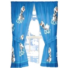 Disney FROZEN Window Panel Drape BLUE Kids 42 x 84 New