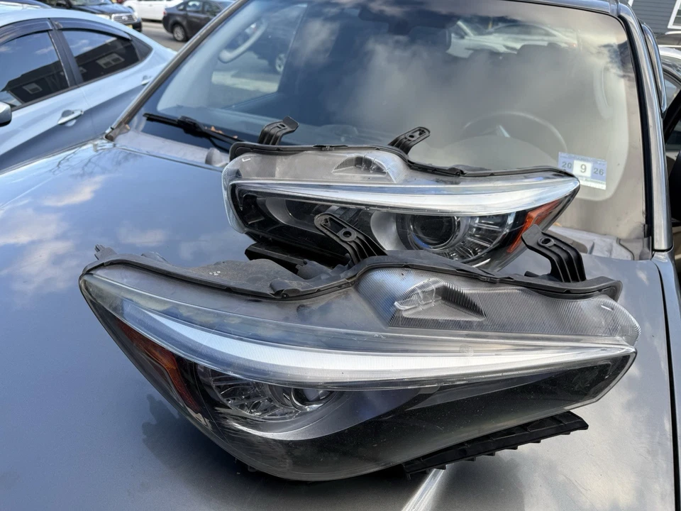 2015 INFINITI Q50 фары в сборе OEM б/у NIQ пилинг вкладка - Изображение 2 из 2