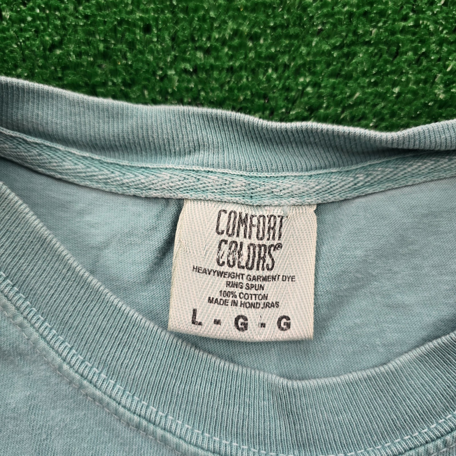 Sea Dog Tshirt Mens Large Green The Ocean Is Calling Aruba Dutch Caribbean