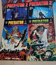 Set of 4  Dark Horse Predator Comics- 2 Complete Mini Series , Bloody Sands+ 2